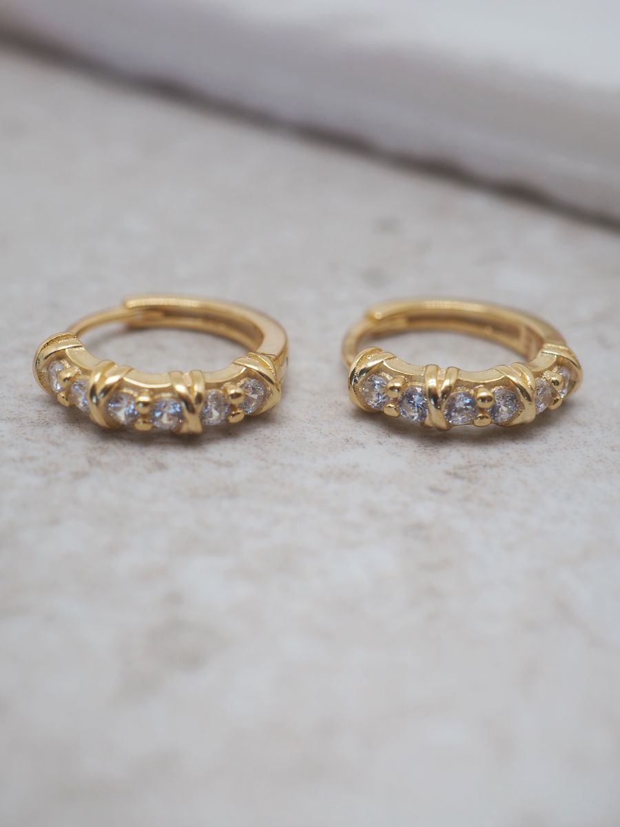 7DAYS klassisk hoops forgylt