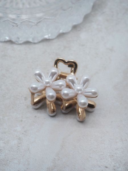 Hovedbilde Hårklype blomster perler