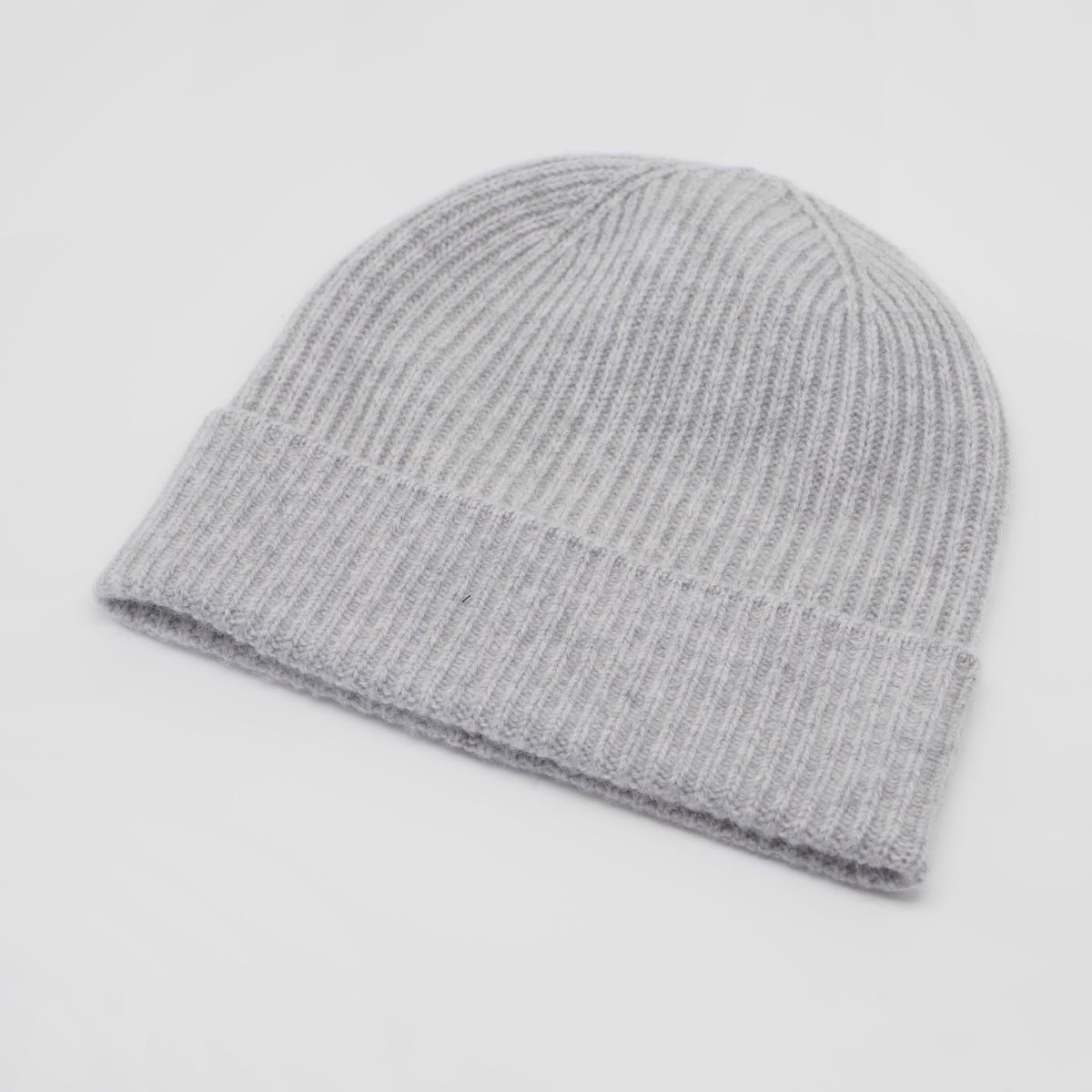 Lue merinoull melert grå