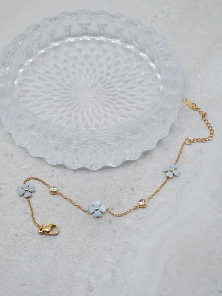 Hovedbilde 7DAYS perlemorarmbånd stål gullfarget