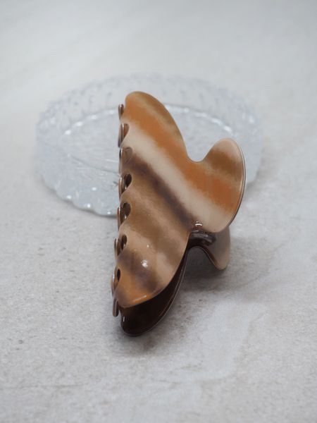 Hovedbilde Hårklype striper bruntoner stor