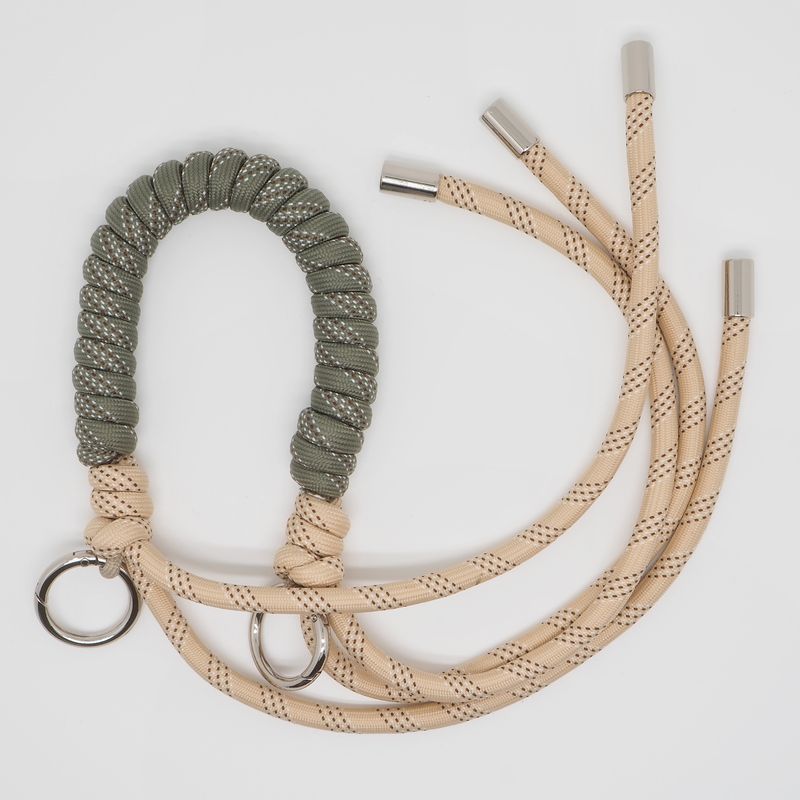 Veskestropp tautvist beige og olive