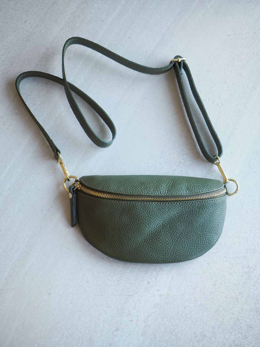 Skinn Bumbag oliven
