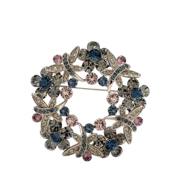 Hovedbilde Brosje krans grå