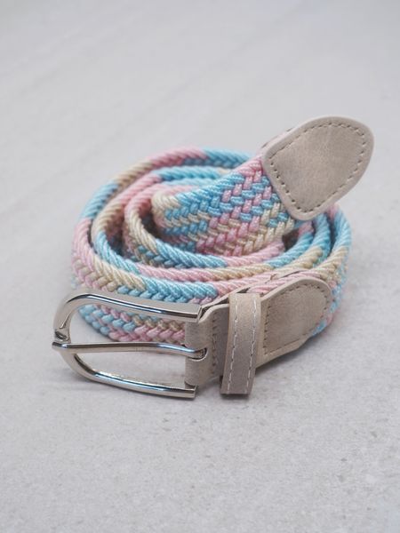 Hovedbilde Flettet elastisk belte pastell