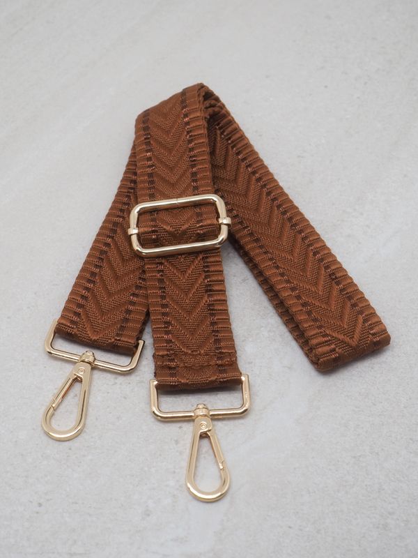 Veskestropp smal cognac