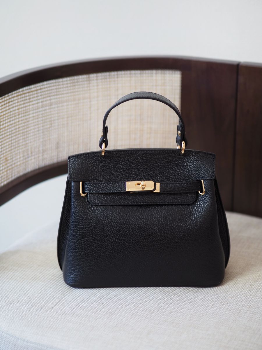 Klassisk skinnveske svart