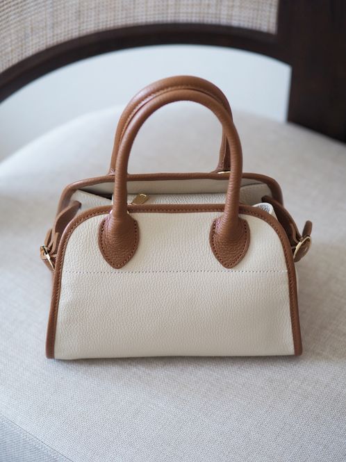 Hovedbilde Italy bag off-white og cognac