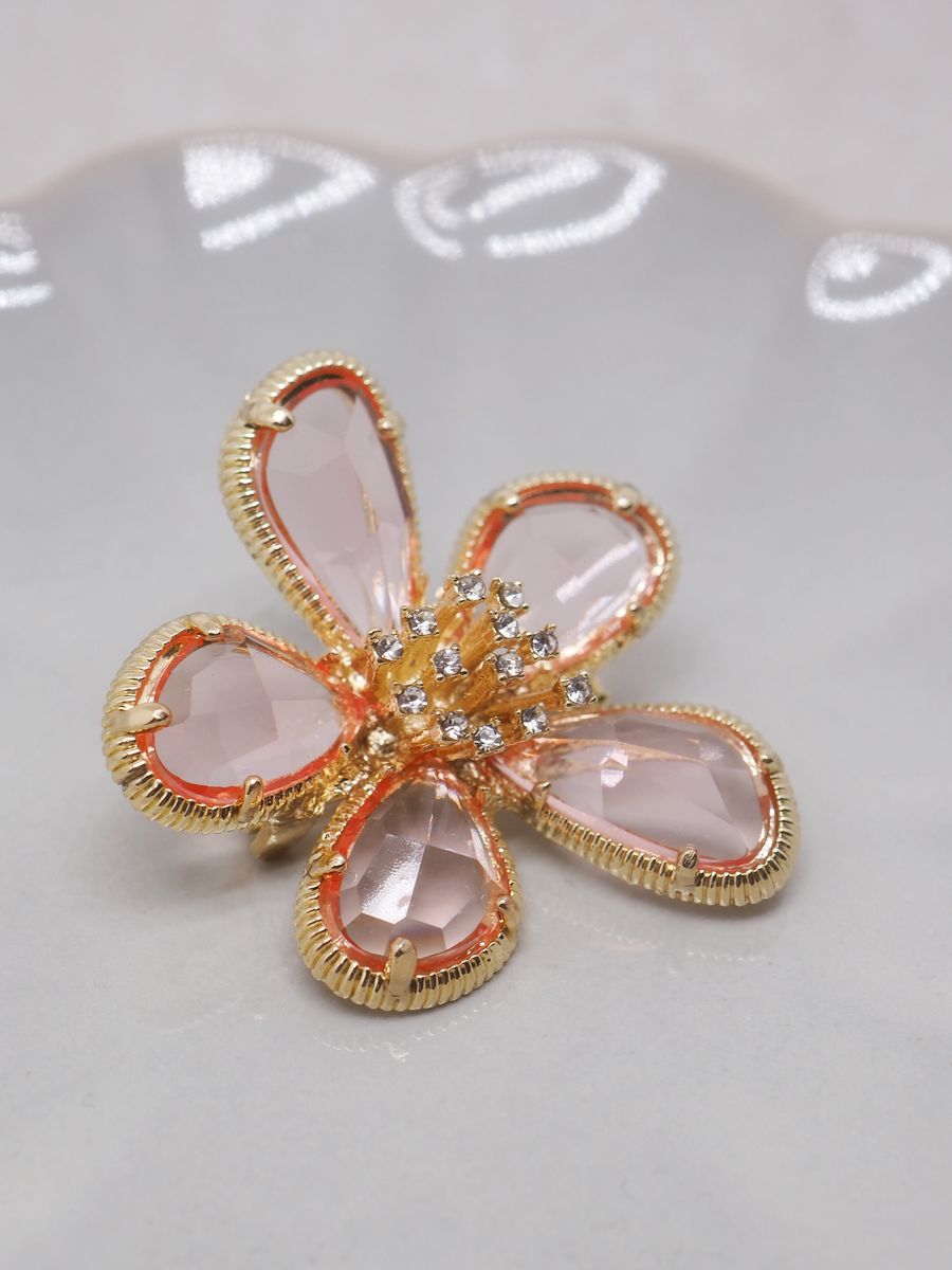 7DAYS brosje blomst rosa