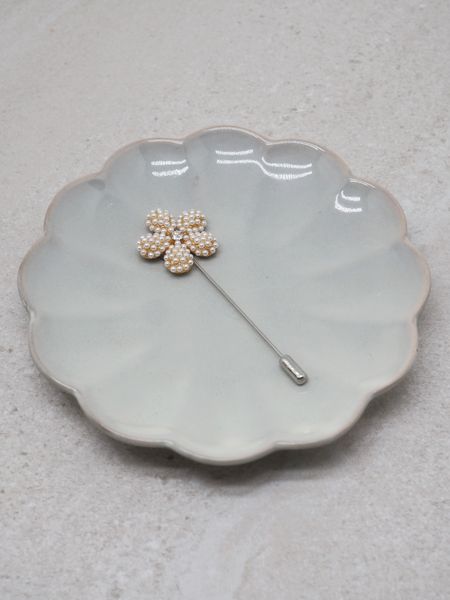 Hovedbilde 7DAYS brosje blomsterpin perler